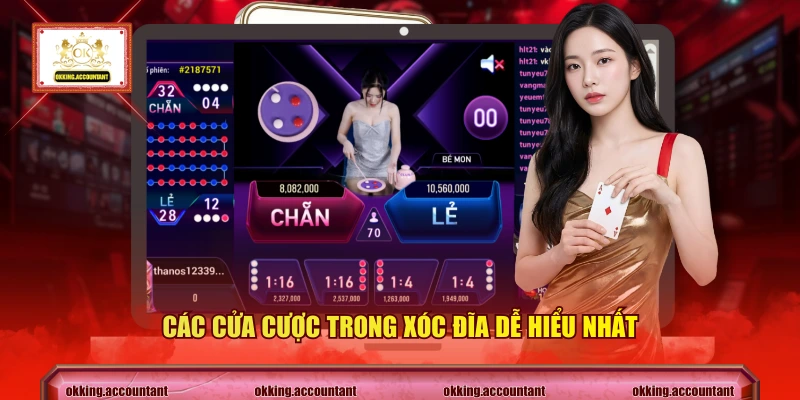 Các cửa cược trong xóc đĩa dễ hiểu nhất