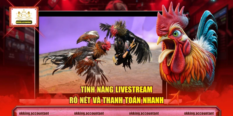 Tính năng livestream rõ nét và thanh toán nhanh